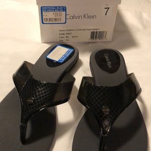 Calvin Klein flip flops